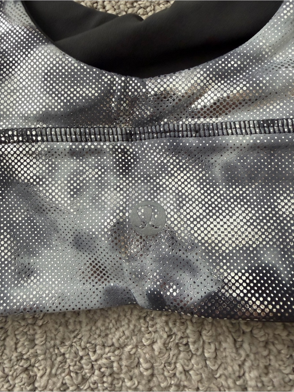 Lululemon athletica Metallic Black & White Sports Bra - Picture 2 of 4